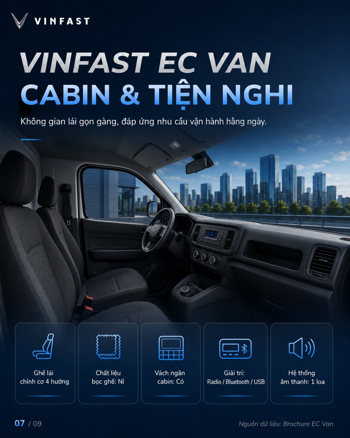 Thông số kỹ thuật xe điện VinFast EC Van — ảnh 8