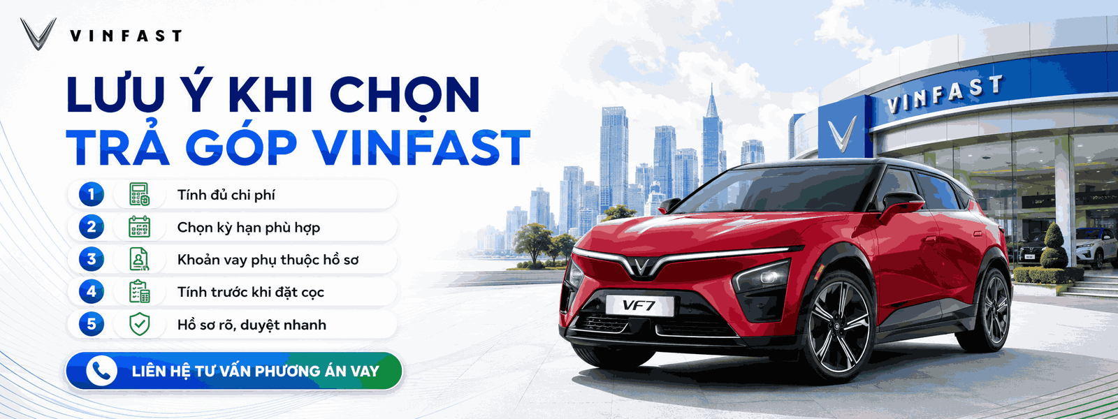 Tư vấn phương án mua xe VinFast trả góp theo từng mức thu nhập