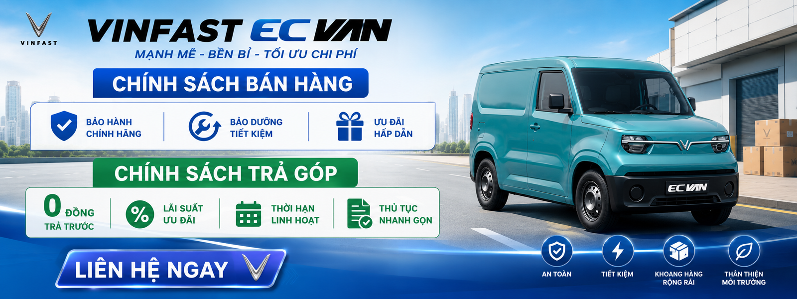 Chính sách bán hàng và trả góp VinFast 