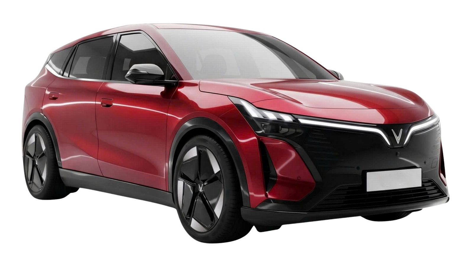 VinFast VF 8 All New màu đỏ, ảnh sản phẩm cho khối giá trong bài giao xe VF 8 All New