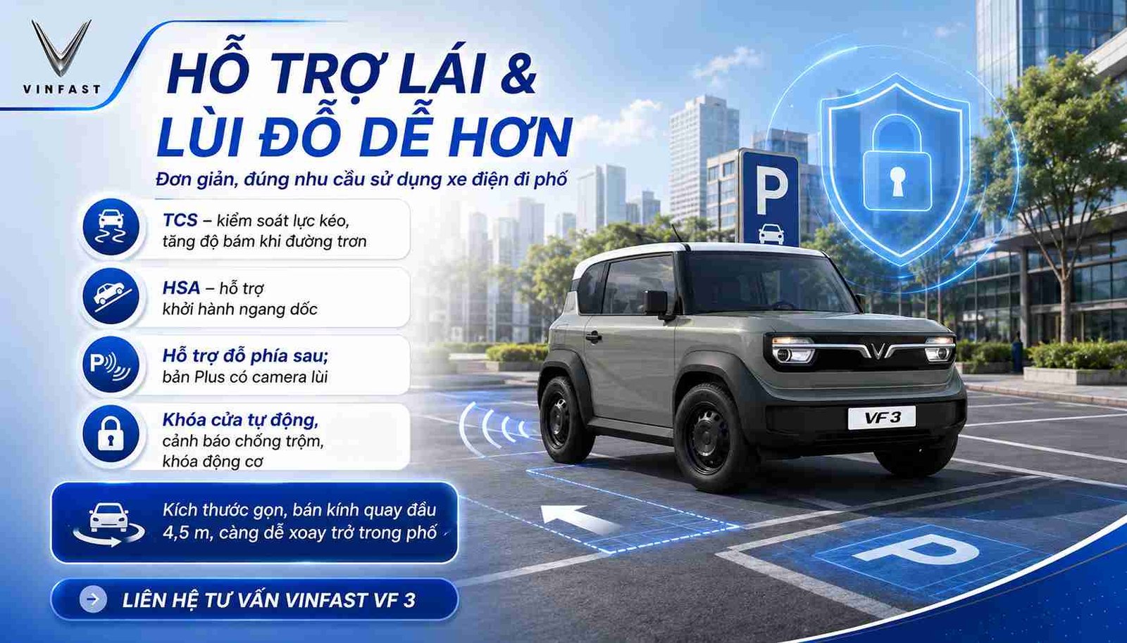 Trang bị an toàn của Vinfast VF 3