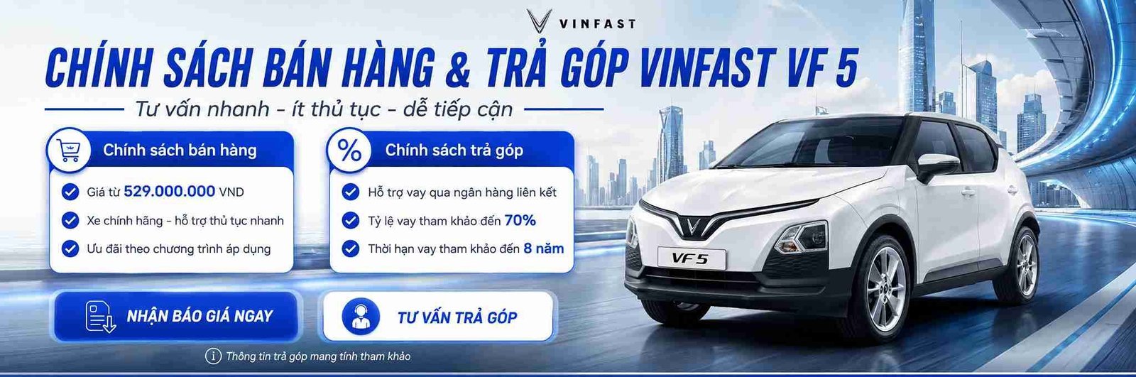 Chính sách bán hàng và trả góp xe ô tô Vinfast
