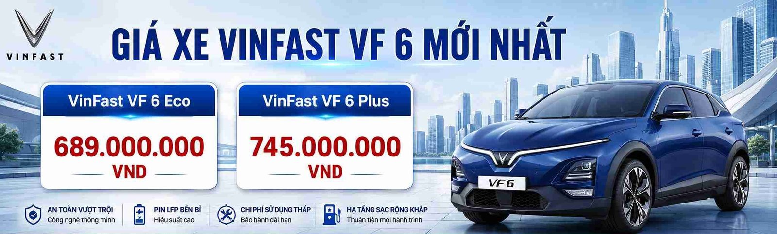 Giá bán Vinfast VF 6 mới nhất