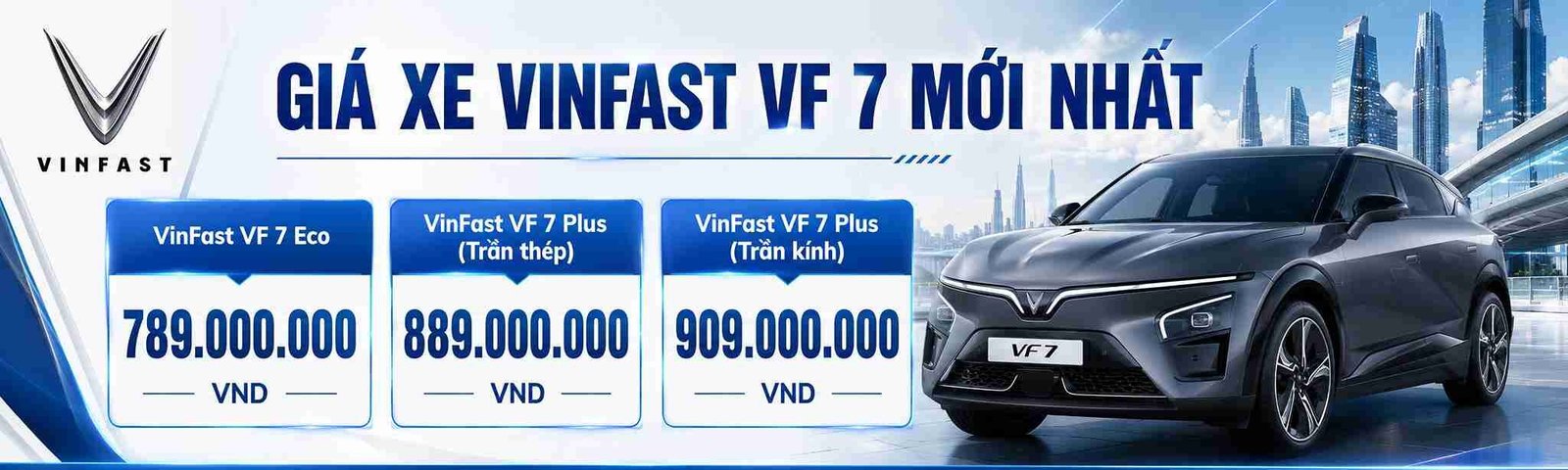 Giá bán Vinfast VF 7 mới nhất