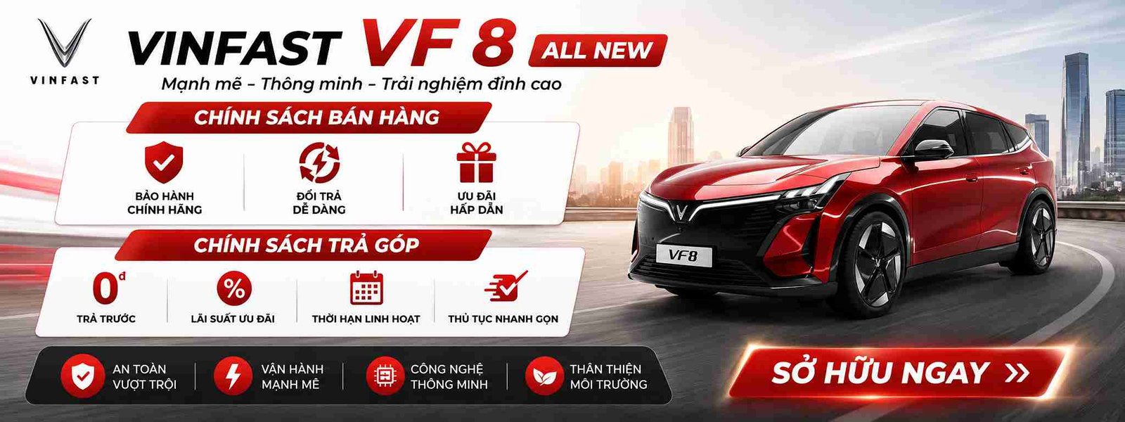 Chính sách bán hàng và trả góp xe ô tô Vinfast