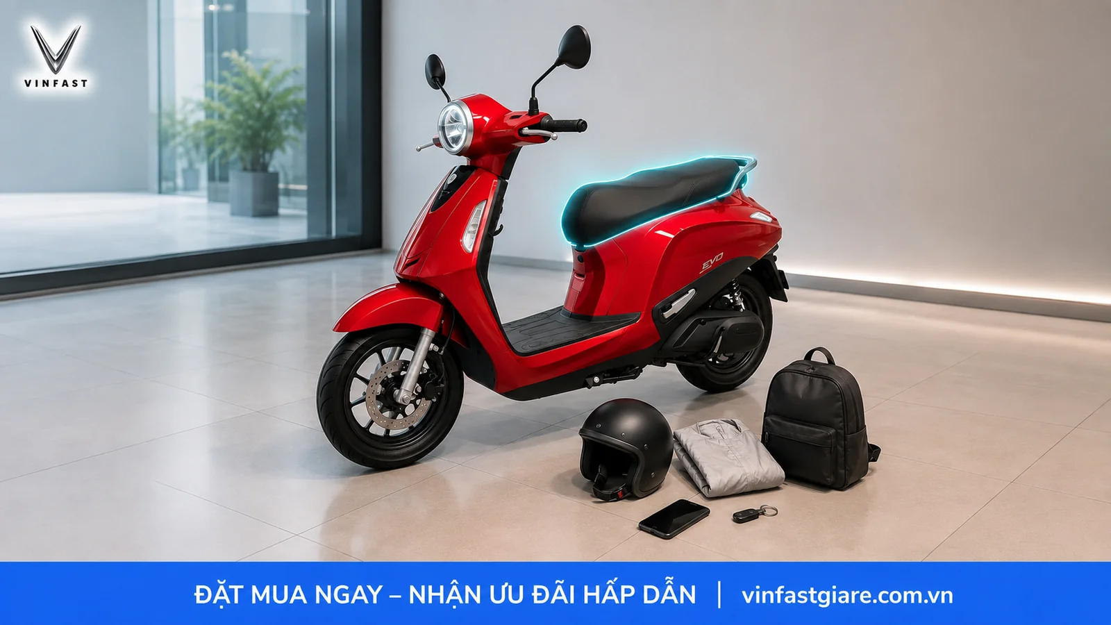 Cốp xe và tiện ích nổi bật trên VinFast Evo