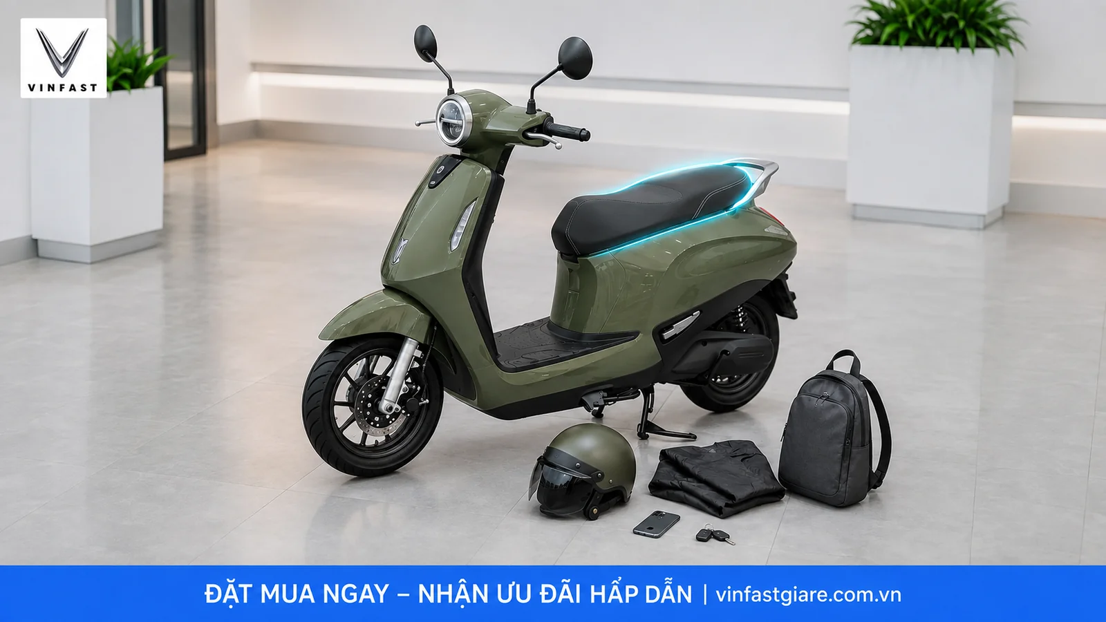 Cốp xe và tiện ích nổi bật trên VinFast Evo Grand