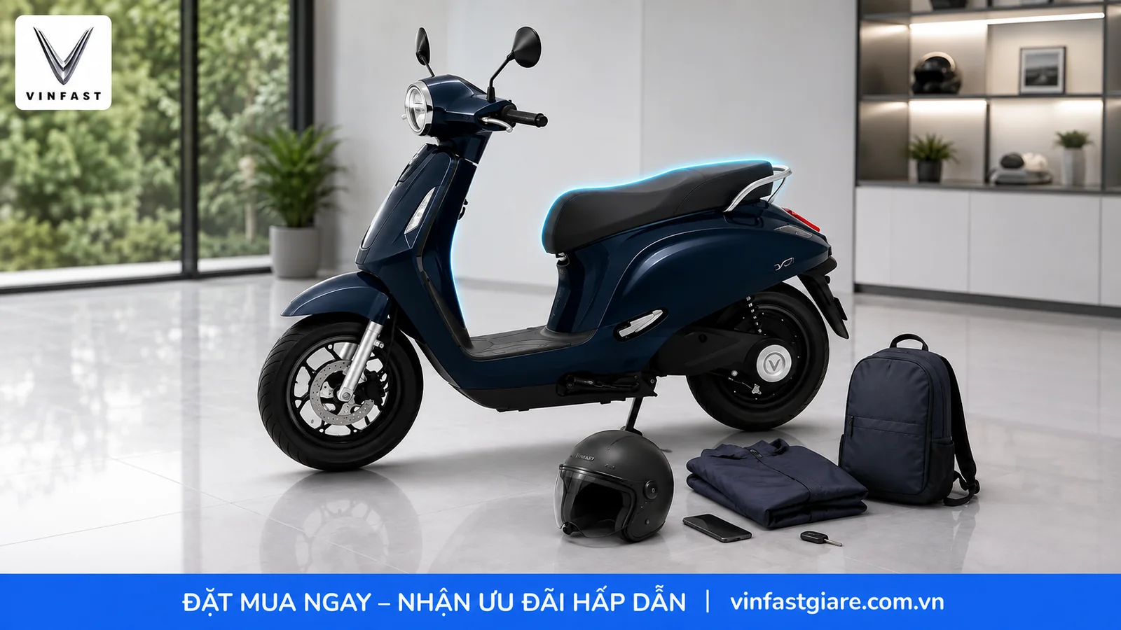 Cốp xe và tiện ích nổi bật trên VinFast Evo Lite Neo