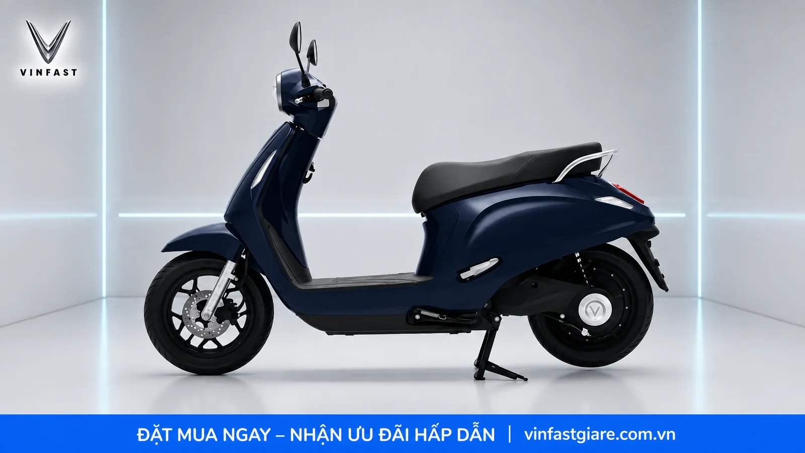 Thiết kế thân xe VinFast Evo Lite Neo nhìn từ bên hông