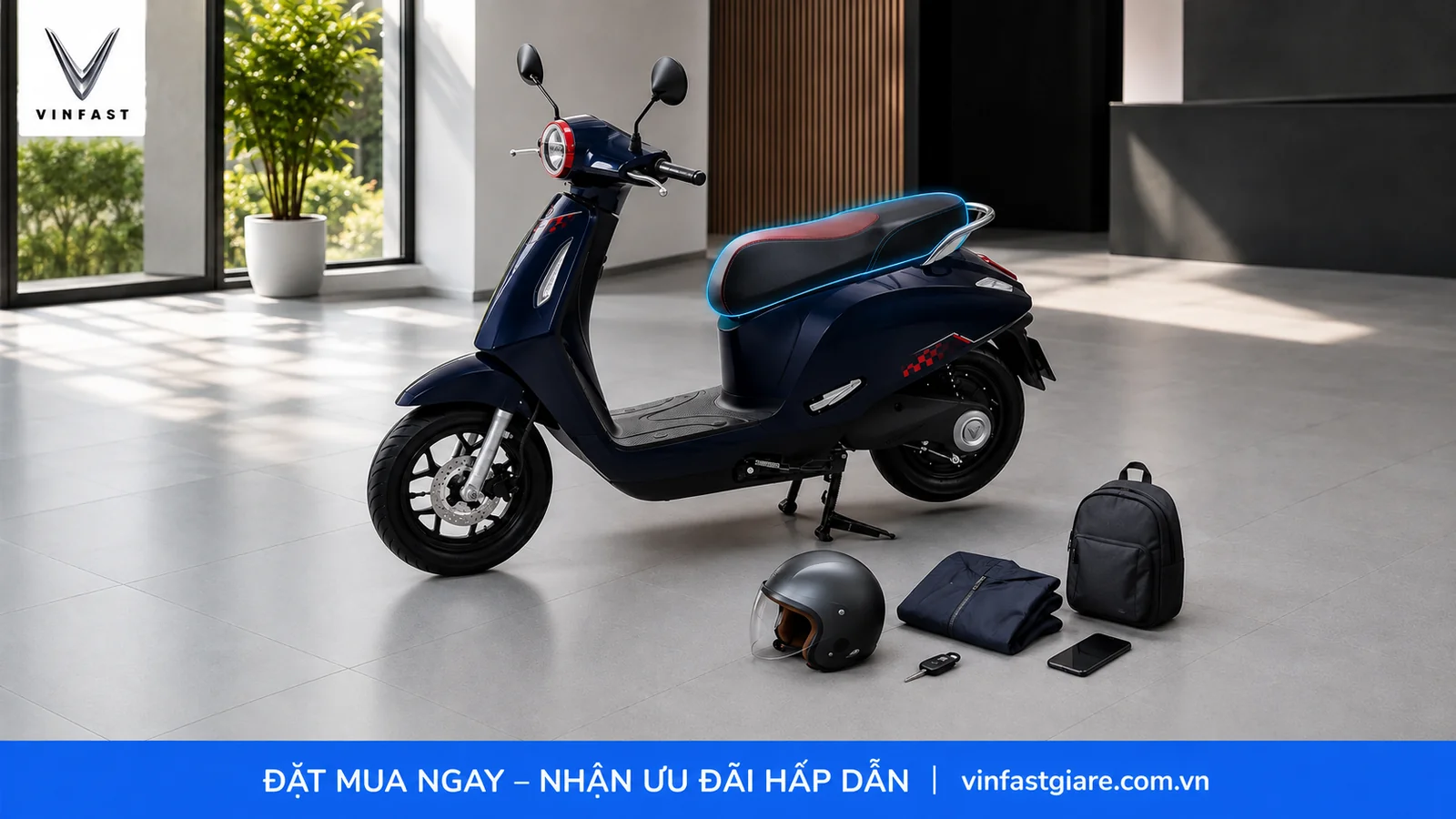 Cốp xe và tiện ích nổi bật trên VinFast Evo Neo