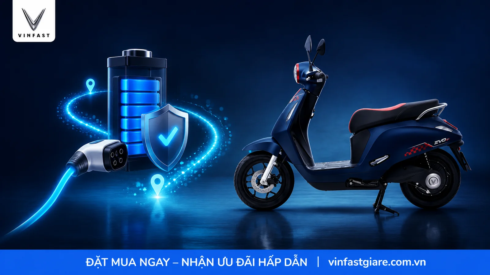 Pin và quãng đường di chuyển của VinFast Evo Neo