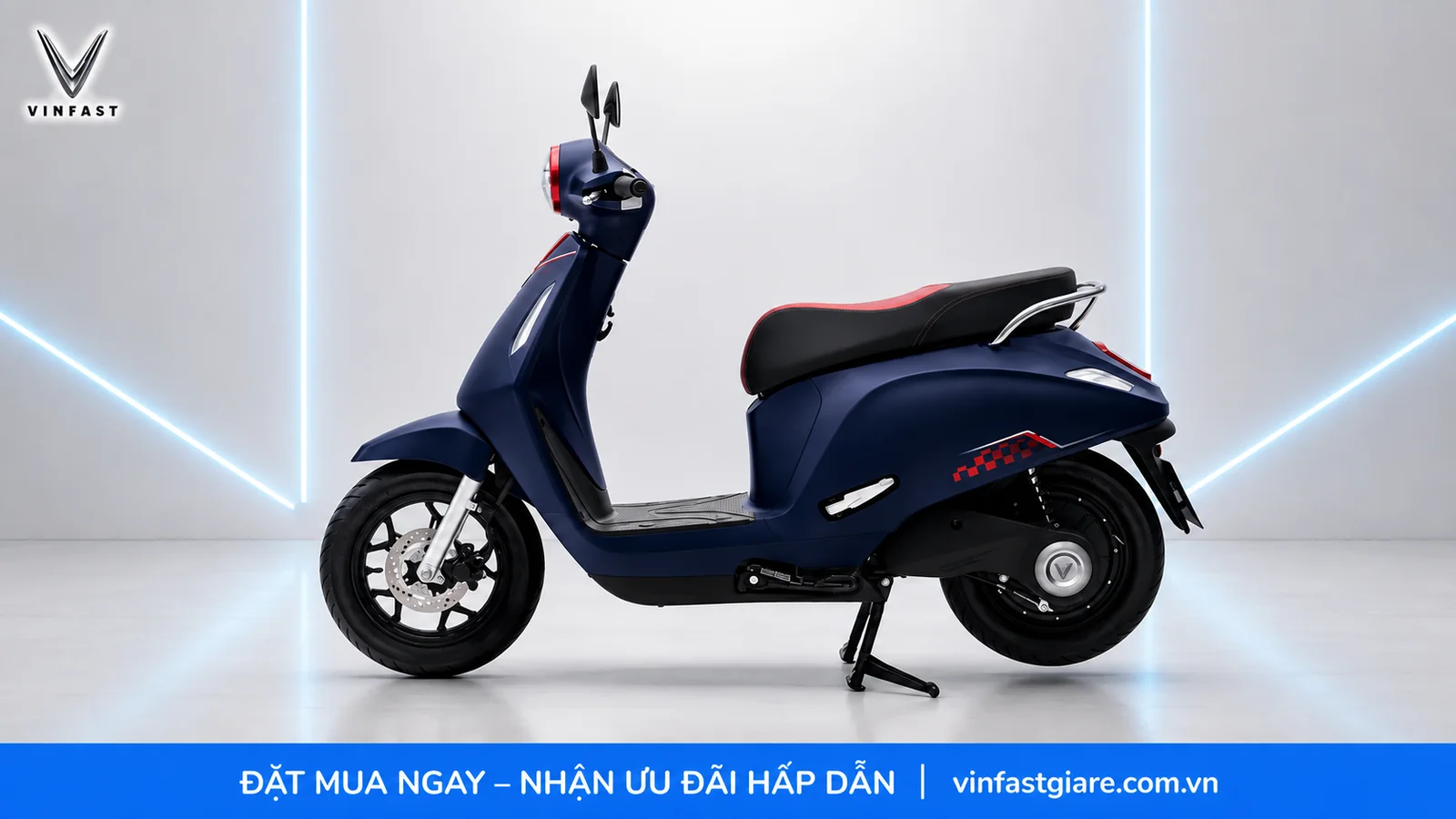 Thiết kế thân xe VinFast Evo Neo nhìn từ bên hông