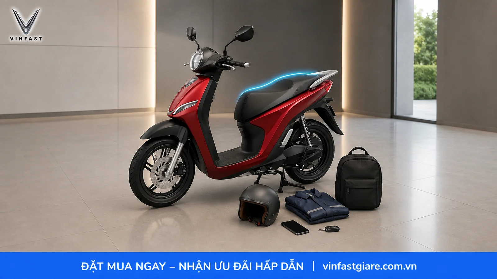 Cốp xe và tiện ích nổi bật trên VinFast Feliz II