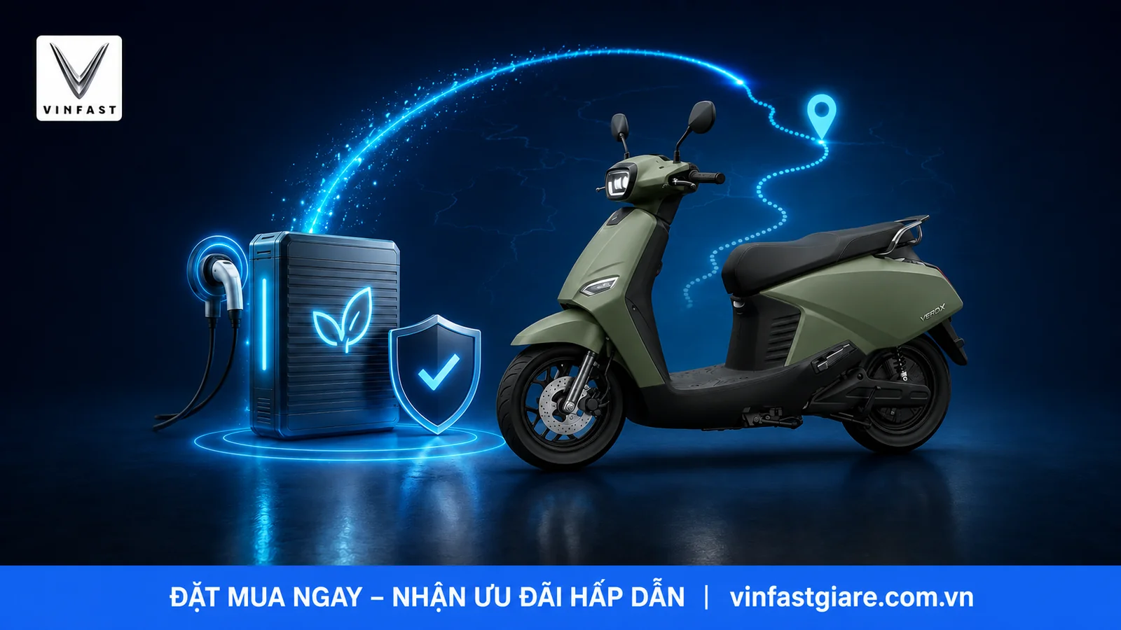 Pin và quãng đường di chuyển của VinFast Vero X