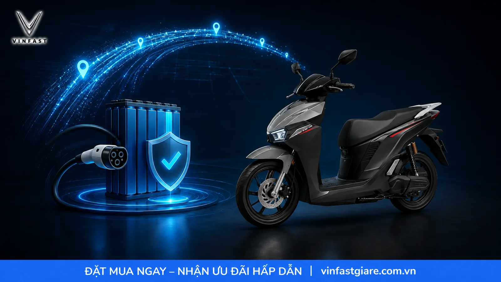 Pin và quãng đường di chuyển của VinFast Viper