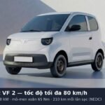 VF 2 tốc độ tối đa 80 km/h: bảng thông số và 6 điều cần biết